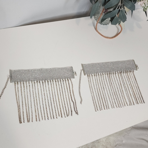 🔥2Psc Rhinestone Tassel Anklet - Picture 8 of 10